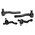 4-Piece Kit Front, Driver and Passenger Side, Lower, Outer Suspension Kit, Includes (2) Ball Joint and (2) Tie Rod End