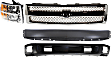 4-Piece Kit Grille Chrome, Includes (1) Bumper, (1) Grille Assembly, (1) Headlight and (1) Valance
