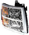 4-Piece Kit Grille Chrome, Includes (1) Bumper, (1) Grille Assembly, (1) Headlight and (1) Valance