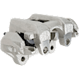 2-Wheel Set Front Brake Kit With Calipers, Plain Surface 5 Lugs 329.95 mm Ceramic, Includes (2) Brake Caliper, (2) Brake Disc and (1) Brake Pad Set