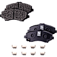 2-Wheel Set Front Brake Kit With Calipers, Cross-drilled and Slotted 5 Lugs 329.95 mm Semi-metallic, Includes (2) Brake Caliper, (2) Brake Disc and (1) Brake Pad Set
