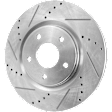 2-Wheel Set Front Brake Kit With Calipers, Cross-drilled and Slotted 5 Lugs 329.95 mm Ceramic, Includes (2) Brake Caliper, (2) Brake Disc and (1) Brake Pad Set