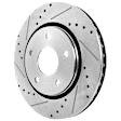 2-Wheel Set Front Brake Kit With Calipers, Cross-drilled and Slotted 5 Lugs 302 mm Ceramic, Includes (2) Brake Caliper, (2) Brake Disc and (1) Brake Pad Set