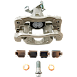 2-Wheel Set Rear Brake Kit With Calipers, Plain Surface 5 Lugs 327.91 mm Ceramic, Includes (2) Caliper, (2) Disc, and (1) Pad Set