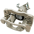 2-Wheel Set Rear Brake Kit With Calipers, Plain Surface 5 Lugs 327.91 mm Ceramic, Includes (2) Caliper, (2) Disc, and (1) Pad Set