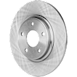 2-Wheel Set Rear Brake Kit With Calipers, Plain Surface 5 Lugs 327.91 mm Ceramic, Includes (2) Caliper, (2) Disc, and (1) Pad Set
