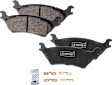 4-Wheel Set Front and Rear Brake Kit With Calipers, Front-Cross-drilled and Slotted/Rear-Plain Surface Front-350.01 mm/Rear-347.98 mm Ceramic, Includes (4) Caliper, (4) Disc, and (2) Pad Set