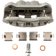 2-Wheel Set Front Brake Kit With Calipers, Plain Surface 6 Lugs 350.01 mm Semi-metallic, Includes (2) Brake Caliper, (2) Brake Disc and (1) Brake Pad Set