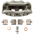 4-Wheel Set Front and Rear Brake Kit With Calipers, Front-Cross-drilled and Slotted/Rear-Plain Surface 6 Lugs Front-350 mm/Rear-347.98 mm Ceramic, Includes (4) Caliper, (4) Disc, and (2) Pad Set