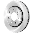 2-Wheel Set Front Brake Kit With Calipers, Plain Surface 350.01 mm Ceramic, Includes (2) Brake Caliper, (2) Brake Disc and (1) Brake Pad Set