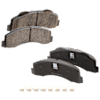 2-Wheel Set Front Brake Kit With Calipers, Plain Surface 350.01 mm Ceramic, Includes (2) Brake Caliper, (2) Brake Disc and (1) Brake Pad Set