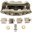 2-Wheel Set Front Brake Kit With Calipers, Cross-drilled and Slotted 350 mm Ceramic, Includes (2) Brake Caliper, (2) Brake Disc and (1) Brake Pad Set