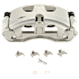 2-Wheel Set Front Brake Kit With Calipers, Cross-drilled and Slotted 350 mm Ceramic, Includes (2) Brake Caliper, (2) Brake Disc and (1) Brake Pad Set