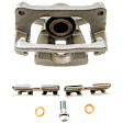 2-Wheel Set Rear Brake Kit With Calipers, Cross-drilled and Slotted 348.2 mm Ceramic, Includes (2) Caliper, (2) Disc, and (1) Pad Set