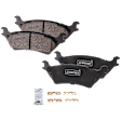 2-Wheel Set Rear Brake Kit With Calipers, Plain Surface 6 Lugs 347.98 mm Ceramic, Includes (2) Caliper, (2) Disc, and (1) Pad Set