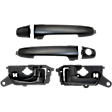 4-Piece Kit Front, Driver and Passenger Side Interior Door Handle, Textured Black, With door lock button, Includes (2) Exterior Door Handle and (2) Interior Door Handle