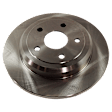 2-Wheel Set Rear Brake Disc and Pad Kit, Plain Surface 5 Lugs 329.95 mm Ceramic Pro-Line Series, Includes (1) Brake Pad Set and (2) Brake Disc