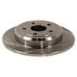 2-Wheel Set Rear Brake Disc and Pad Kit, Plain Surface 5 Lugs 329.95 mm Ceramic Pro-Line Series, Includes (1) Brake Pad Set and (2) Brake Disc