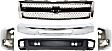 2012 Chevrolet Silverado 1500 LTZ - 5-Piece Kit Grille, Chrome,  Includes (1) Bumper, (2) Bumper End, (1) Grille, and (1) Valance