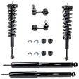 6-Piece Kit Front and Rear, Driver and Passenger Side Suspension Kit, Includes (4) Shock Absorber and Strut Assembly and (2) Sway Bar Link