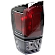 2017-2019 Toyota Tacoma - 4-Piece Kit Driver and Passenger Side Halogen Tail Light, With bulb(s), Includes (2) Bumper End and (2) Tail Light