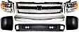 2008 Chevrolet Silverado 1500 - 7-Piece Kit Grille, Chrome,  Includes (1) Bumper, (2) Bumper End, (1) Grille, (2) Headlight, and (1) Valance