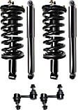 6-Piece Kit Driver and Passenger Side Suspension Kit, Includes (2) Sway Bar Link and (4) Shock Absorber and Strut Assembly