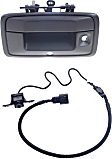 2-Piece Kit Tailgate Handle, Textured Black, Plastic, Without Camera Hole With Key Hole, Includes (1) Back Up Camera and (1) Tailgate Handle