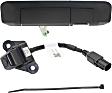 2-Piece Kit Tailgate Handle, Textured Black, Plastic, With Camera Hole Without Key Hole, Includes (1) Back Up Camera and (1) Tailgate Handle