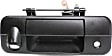 2-Piece Kit Tailgate Handle, Textured Black, Plastic, With Camera Hole, With Key Hole, Includes (1) Back Up Camera and (1) Tailgate Handle