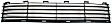 2009 Toyota Prius Base - 3-Piece Kit Front, Lower Bumper Grille, Textured Black,  Includes (1) Bumper Grille and (2) Fog Light Cover
