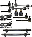 12-Piece Kit Front, Driver and Passenger Side Suspension Kit, Includes (4) Ball Joint, (2) Sway Bar Link, (2) Tie Rod Adjusting Sleeve and (4) Tie Rod End