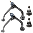 4-Piece Kit Front, Driver and Passenger Side, Upper Control Arm Kit, Includes (2) Ball Joint and (2) Control Arm
