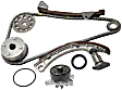 2004 Toyota MR2 Spyder Base - 2-Piece Kit Timing Chain Kit, Engine Designation: 1ZZ-FE, DOHC, 16 Valves, 1.8L 4Cyl,  Includes (1) Timing Chain Kit and (1) Water Pump