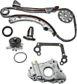 2003-2008 Toyota Matrix - 3-Piece Kit Timing Chain Kit, 1.8L, 4Cyl, Includes (1) Water Pump, (1) Oil Pump and (1) Timing Chain Kit