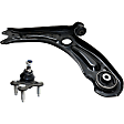 2-Piece Kit Front, Passenger Side, Lower Control Arm Kit, Sedan, Includes (1) Control Arm and (1) Ball Joint
