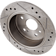 2005 Toyota Camry - 4-Wheel Set Front and Rear Brake Disc and Pad Kit, Cross-drilled and Slotted, Front-275 mm/Rear-269 mm, Ceramic, Japan Built, 2.4L 4Cyl, Pro-Line Series Includes (4) Disc and (2) Pad Set