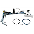 3-Piece Kit Galvanized Steel Fuel Tank, 34 gallons / 129 liters, Includes (1) Fuel Tank, (1) Fuel Sending Unit and (1) Fuel Tank Strap