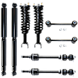 8-Piece Kit Front and Rear, Driver and Passenger Side Shock and Fully Loaded Strut, Includes (4) Shock Absorber and Strut Assembly and (4) Sway Bar Link