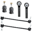6-Piece Kit Front Sway Bar Link, Includes (2) Ball Joint, (2) Sway Bar Link, and (2) Tie Rod End