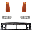 5-Piece Kit Header Panel, Adhesive Letter Type, Includes (1) Header Panel, Adhesive Letter Type, (2) Side Marker, and (2) Turn Signal Light