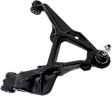 6-Piece Kit Front, Driver and Passenger Side, Lower Control Arm, includes (2) Control Arm and (4) Tie Rod End