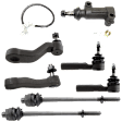7-Piece Kit Idler Arm Bracket, Includes (1) Idler Arm, (1) Idler Arm Bracket, (1) Pitman Arm, and (4) Tie Rod End