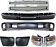 7-Piece Kit Front, Lower Valance, Air Deflector, Primed, Includes (1) Valance, (2) Headlight, (1) Grille Assembly, (1) Bumper and (2) Bumper End
