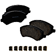 2-Wheel Set Front Brake Disc and Pad Kit, Plain Surface 5 Lugs 282.19 mm Ceramic AWD Pro-Line Series, Includes (2) Brake Disc and (1) Brake Pad Set