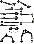 14-Piece Kit Front, Driver and Passenger Side, Upper and Lower, Forward and Rearward Control Arm Kit, Sedan, RWD, Change Left & Right at Same Time, Non-Adjustable Type