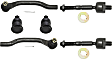 6-Piece Kit Front, Driver and Passenger Side Suspension Kit, Includes (2) Ball Joint and (4) Tie Rod End
