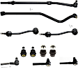 11-Piece Kit Front Suspension Kit, Includes (4) Ball Joint, (4) Tie Rod End, (1) Track Bar and (2) Sway Bar Link