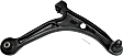 4-Piece Kit Front, Driver and Passenger Side, Lower Control Arm Kit, Includes (2) Control Arm and (2) Sway Bar Link