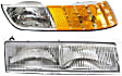 2-Piece Kit Passenger Side Halogen Headlight, With bulb(s), OE Replacement, Includes (1) Headlight and (1) Corner Light